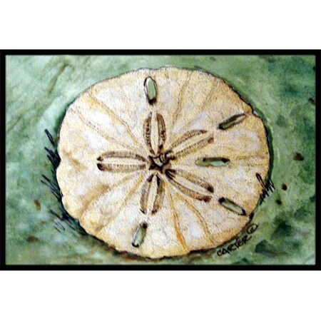 Carolines Treasures Carolines Treasures PJC1117MAT Sending Sand Dollars Back To Sea Indoor & Outdoor Mat; 18 x 27 in. PJC1117MAT